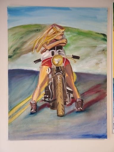 Girl On a Motorcycle image 0