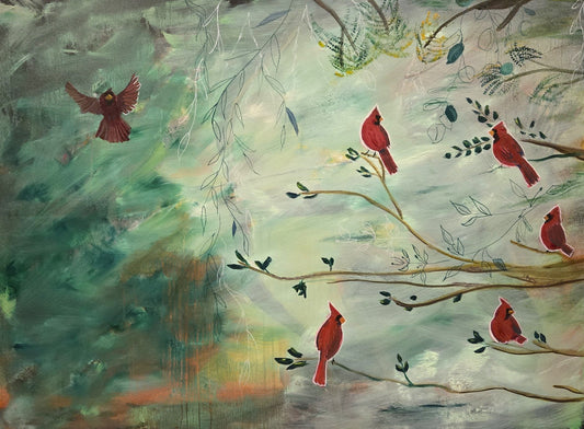Red Birds, Waiting: June 6, 2011 — Limited Edition (20 Prints)